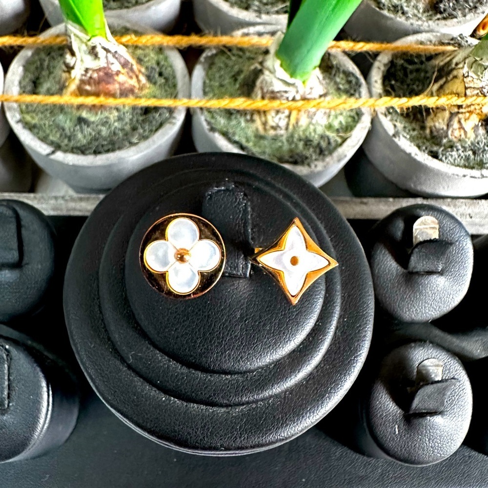 Fashion Jewelry Rose Gold and White Flower and Star Rings